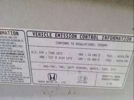 2008 HONDA PILOT, EX MODEL, AT, AWD.  A25192